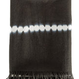 Suzusan Alpaka Decke Shibori schwarz weiß