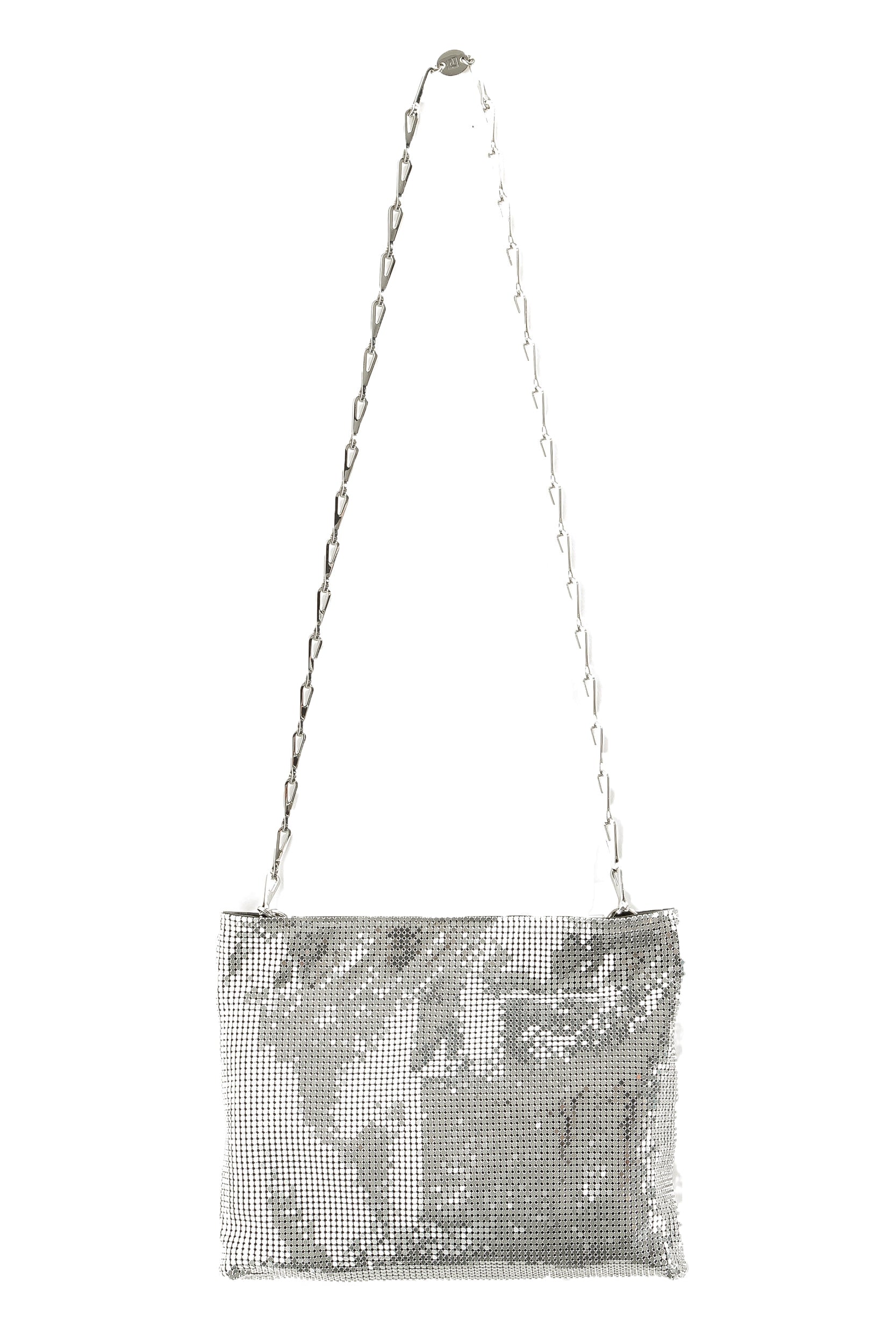 Paco Rabanne Pixel 1969 Umhängetasche silber