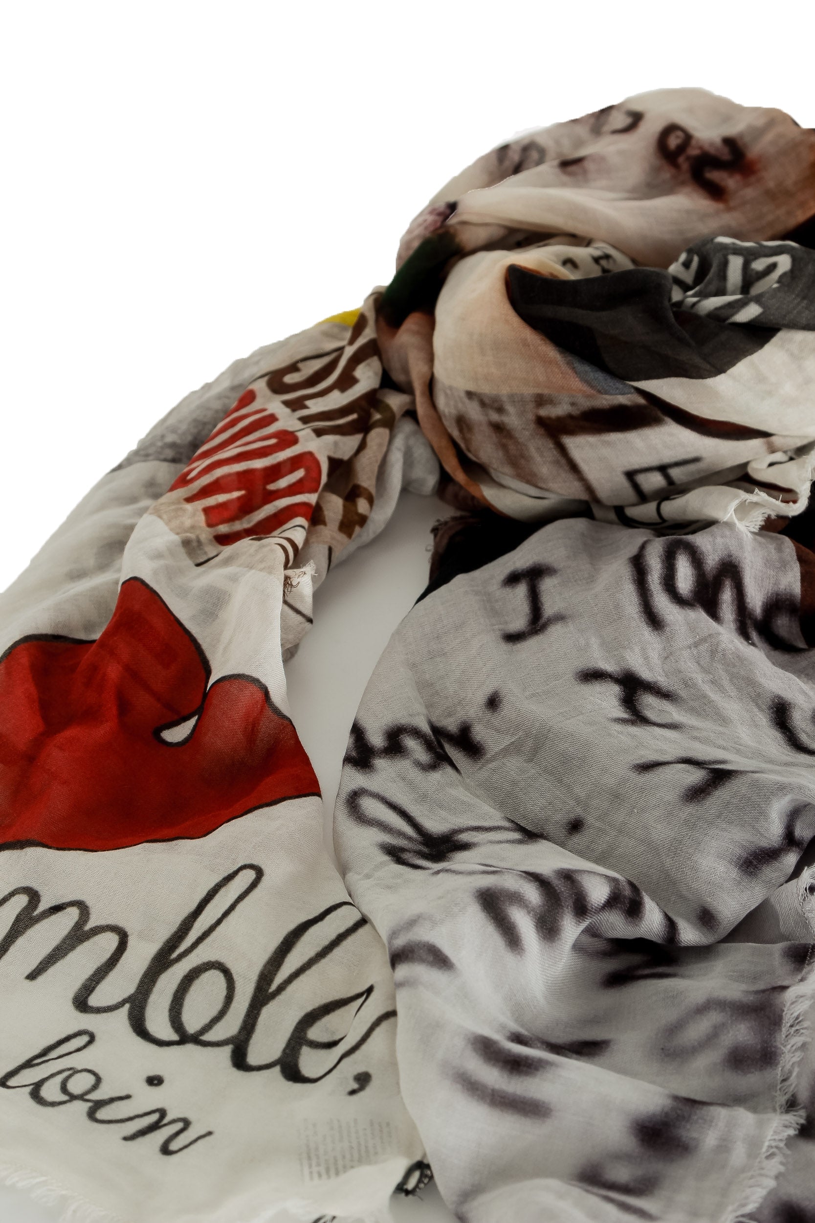 Faliero Sarti Baumwoll Tuch HAPPINESS multicolour