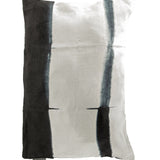 Suzusan Leinen Kissenbezug Shibori schwarz weiß