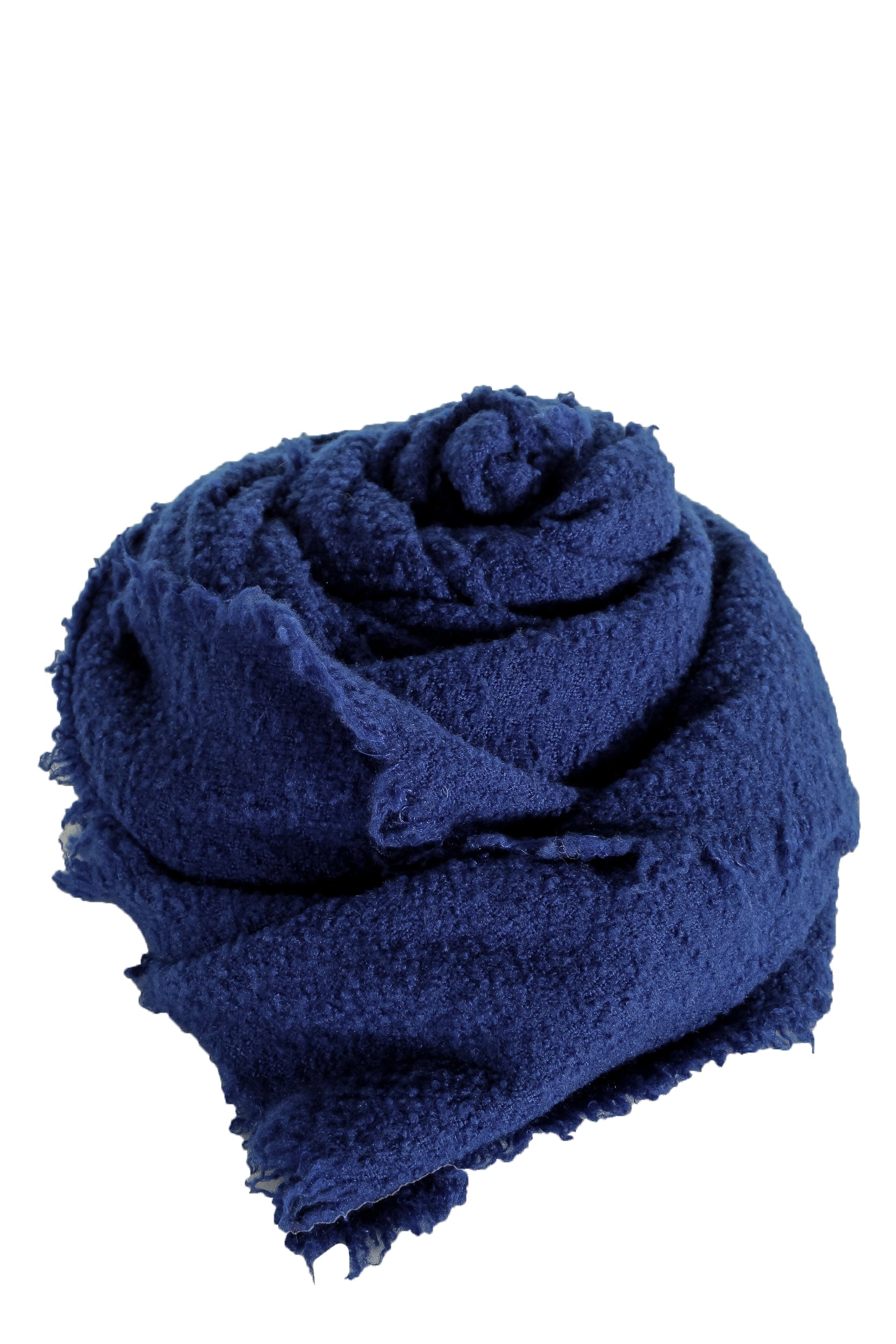 Faliero Sarti Gestrickter Schal 'ALEXIA' aus Schurwollmischung blau