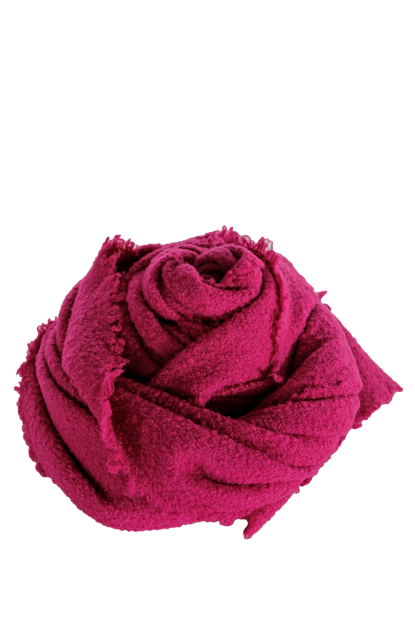Faliero Sarti Gestrickter Schal 'ALEXIA' aus Schurwollmischung bordeaux