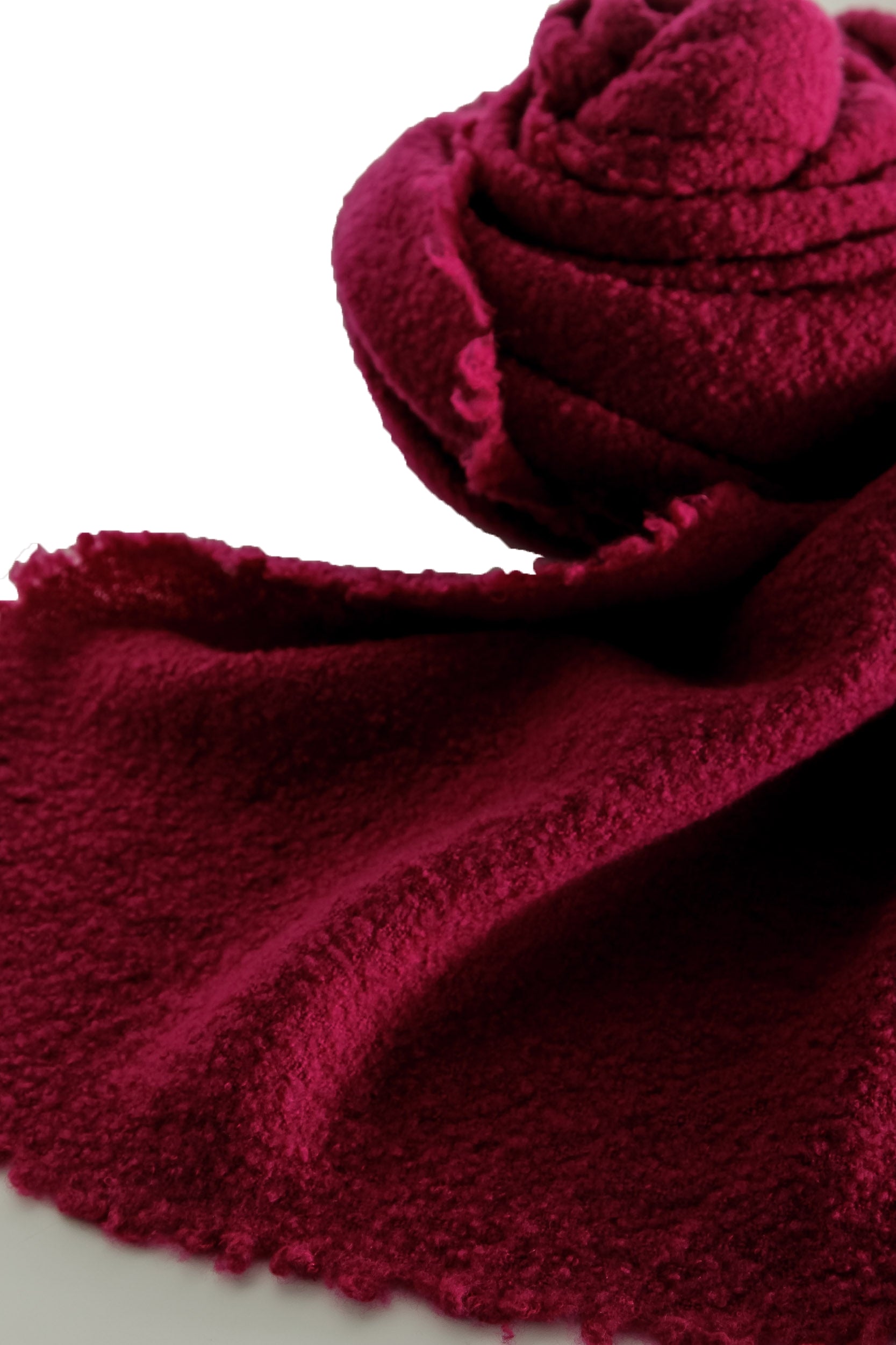 Faliero Sarti Gestrickter Schal 'ALEXIA' aus Schurwollmischung bordeaux