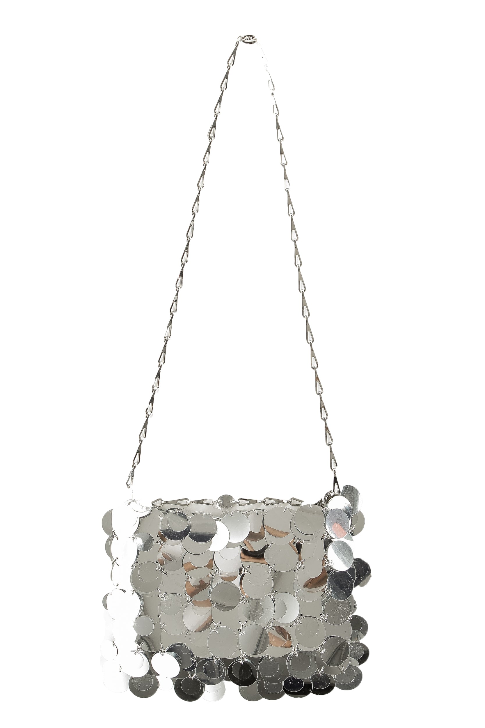 Paco Rabanne Sparkle 1969 Schultertasche silber