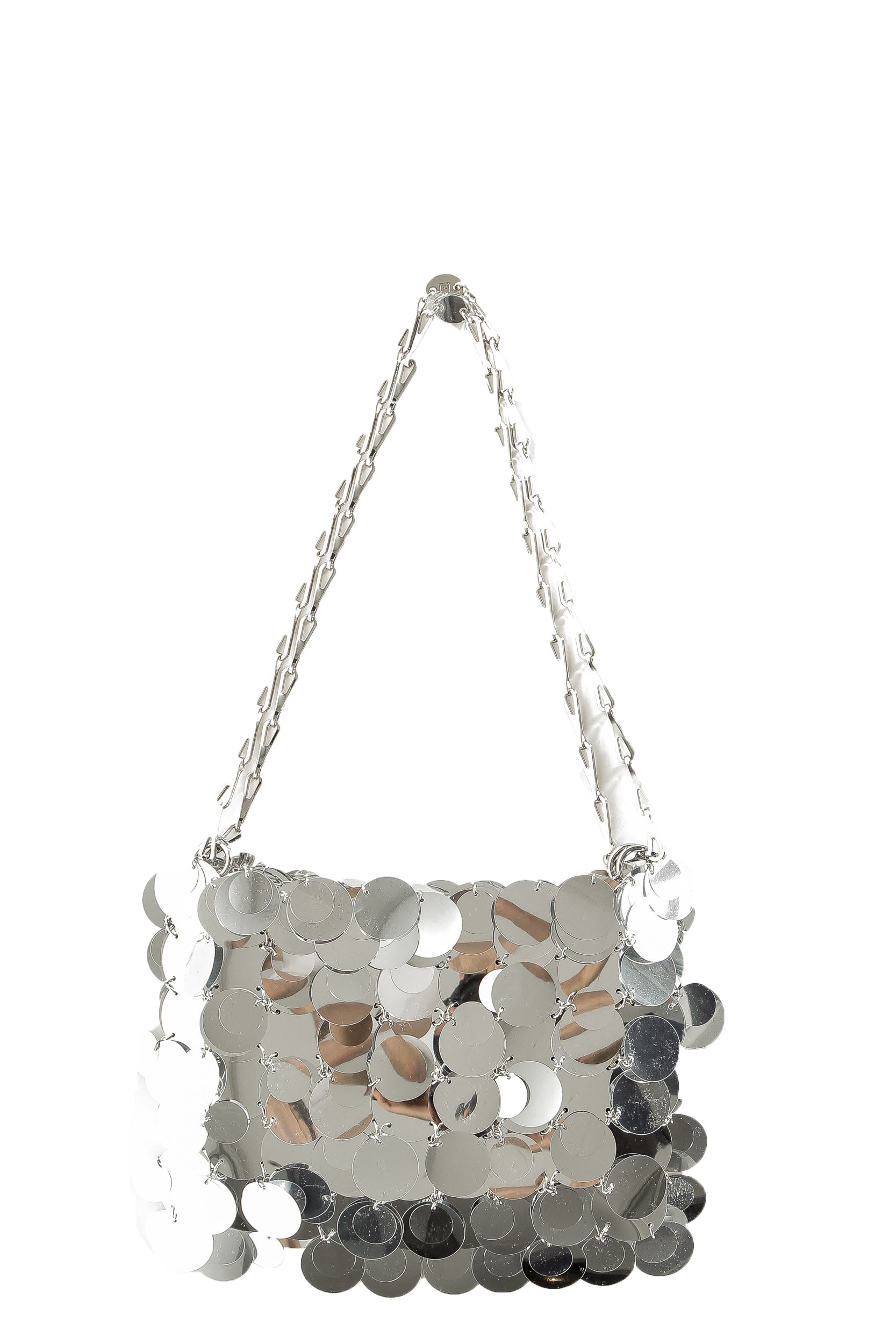 Paco Rabanne Sparkle 1969 Schultertasche silber