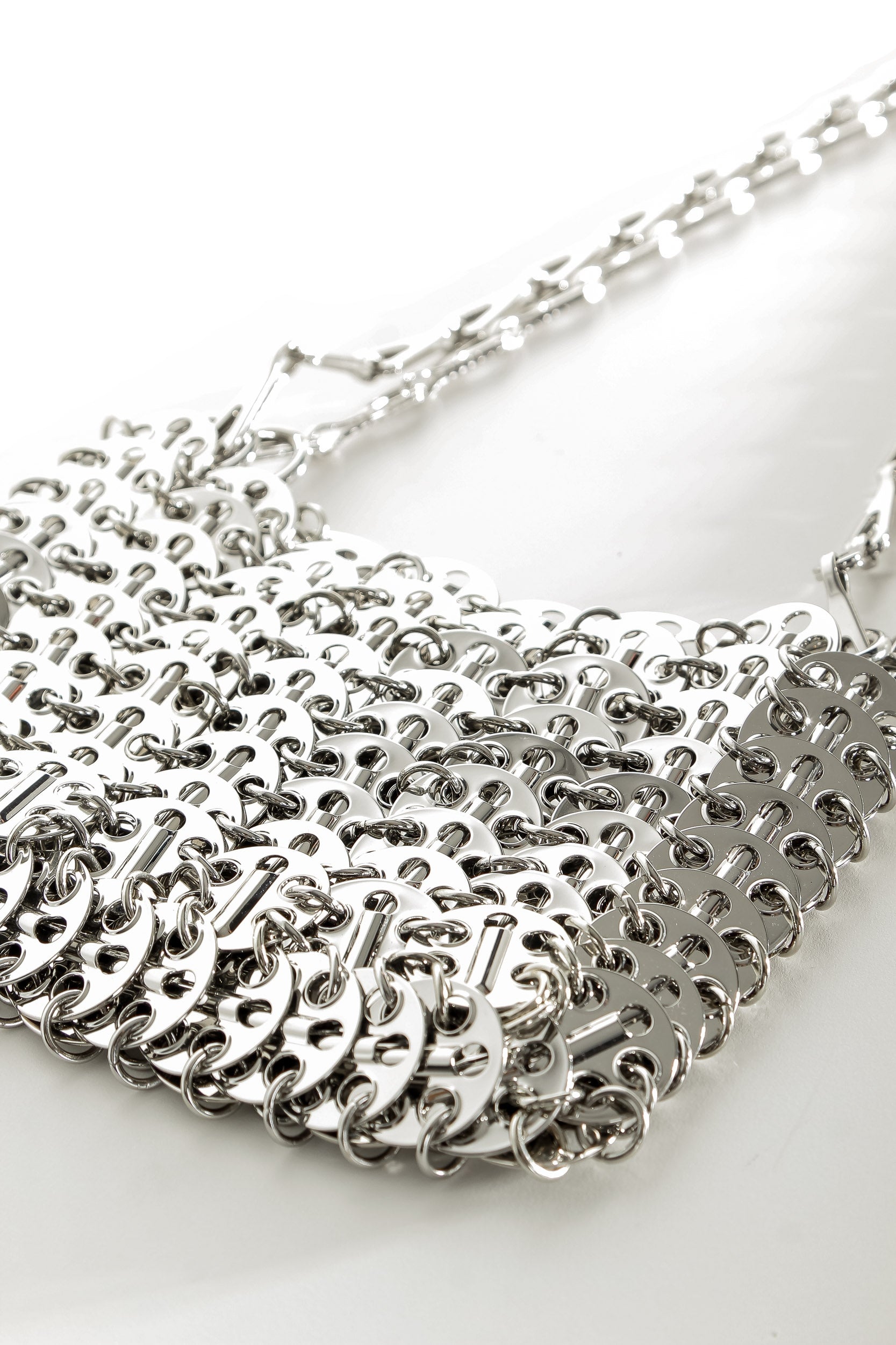 Paco Rabanne 1969 Nano Umhängetasche silber