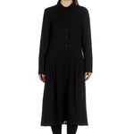 Apuntob Damen Avantgarde Hemdblusenkleid schwarz