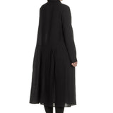 Apuntob Damen Avantgarde Hemdblusenkleid schwarz
