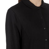 Apuntob Damen Avantgarde Hemdblusenkleid schwarz