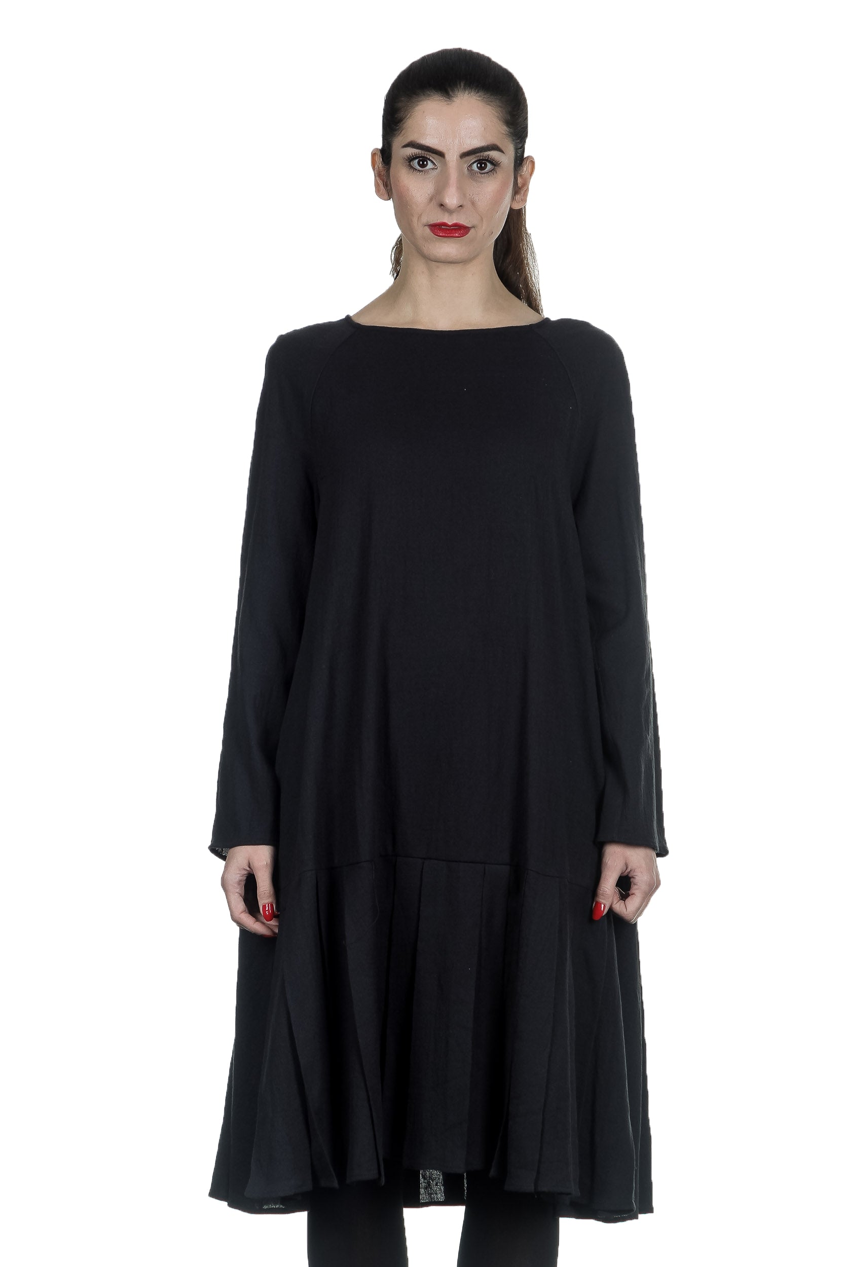 Apuntob Damen Avantgarde Kleid schwarz