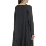 Apuntob Damen Avantgarde Kleid schwarz