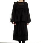 Comme Des Garçons Damen Rock mit Stretchbund schwarz 