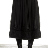 Comme Des Garçons Damen Rock mit Stretchbund schwarz 