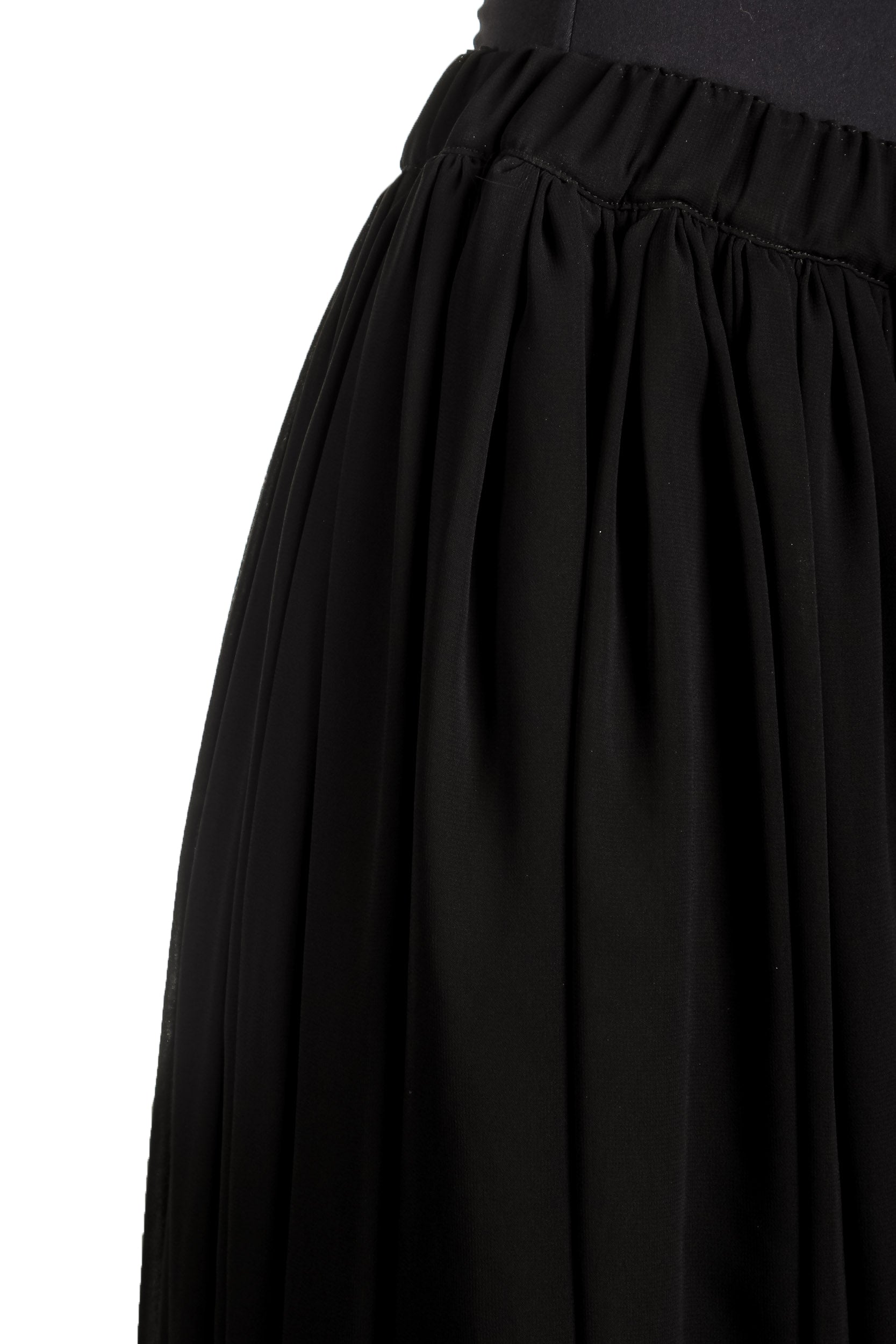 Comme Des Garçons Damen Rock mit Stretchbund schwarz 