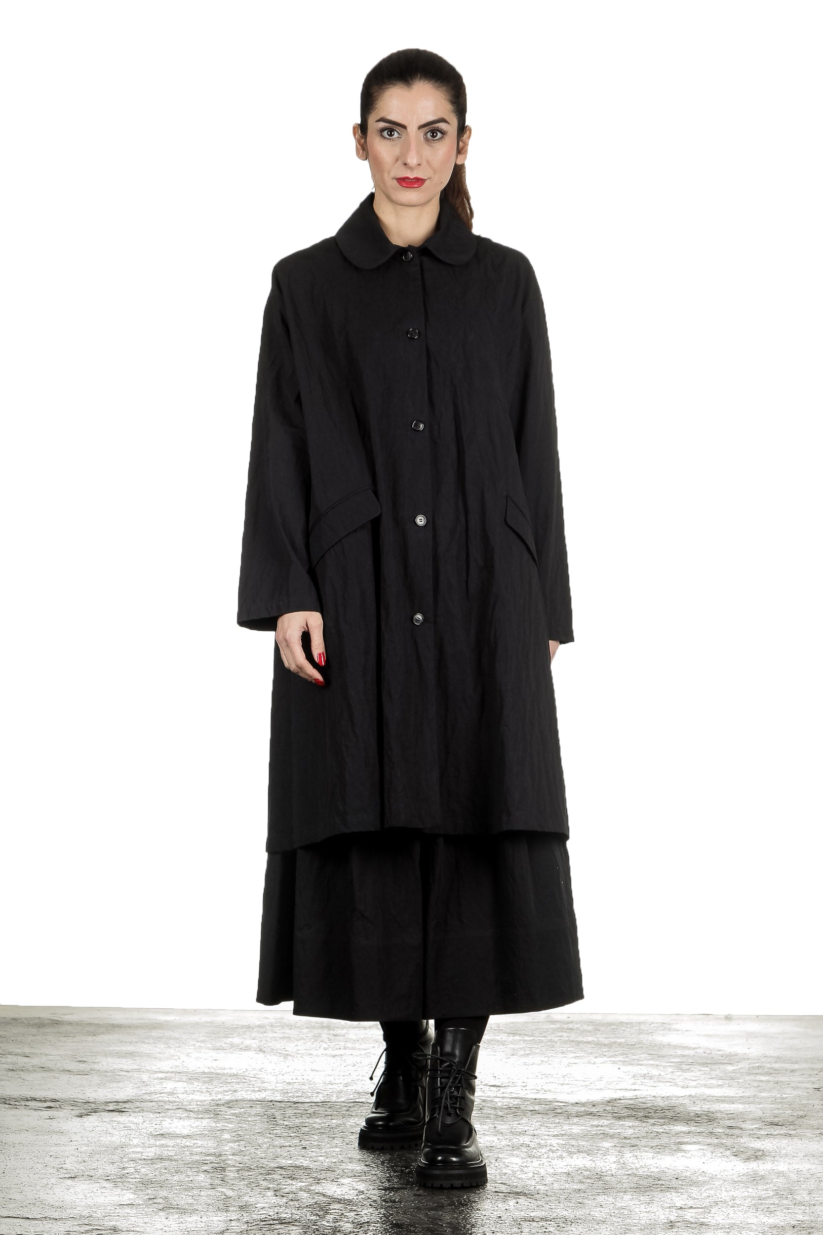 Apuntob Damen Avantgarde Maxirock schwarz