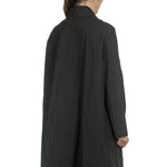 Apuntob Damen Avantgarde Oversized Mantel schwarz