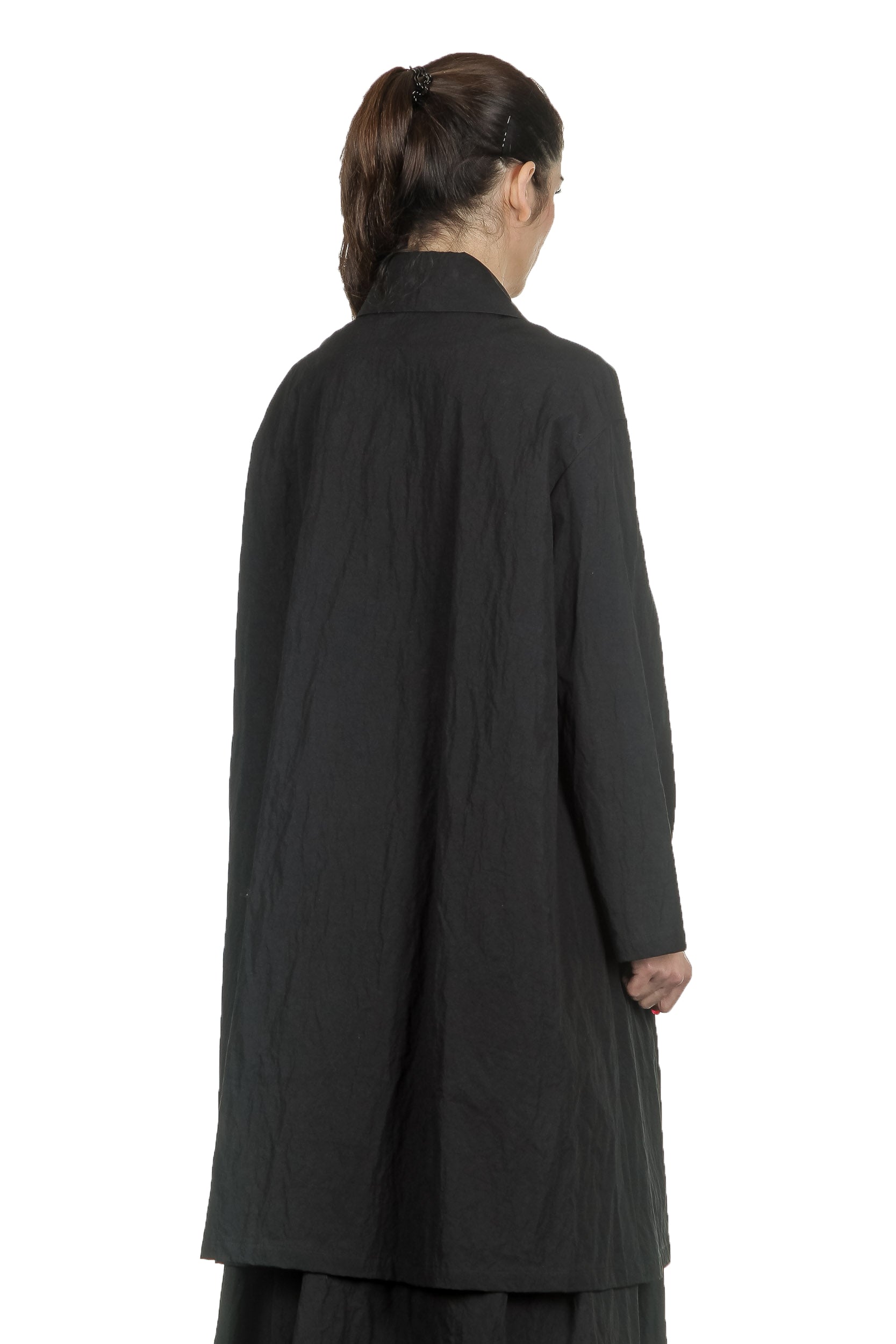 Apuntob Damen Avantgarde Oversized Mantel schwarz