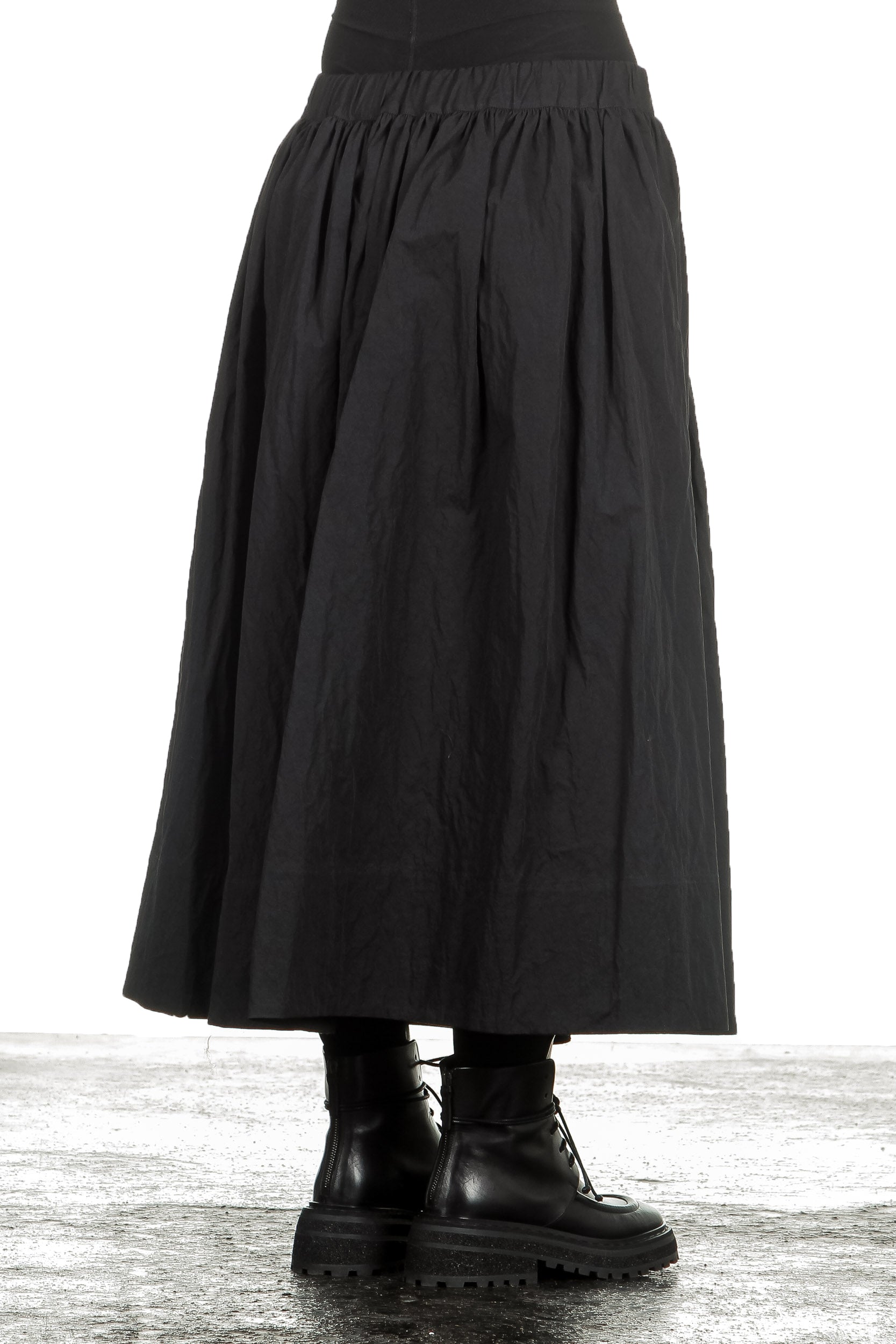 Apuntob Damen Avantgarde Maxirock schwarz