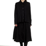 Apuntob Damen Avantgarde Midirock schwarz
