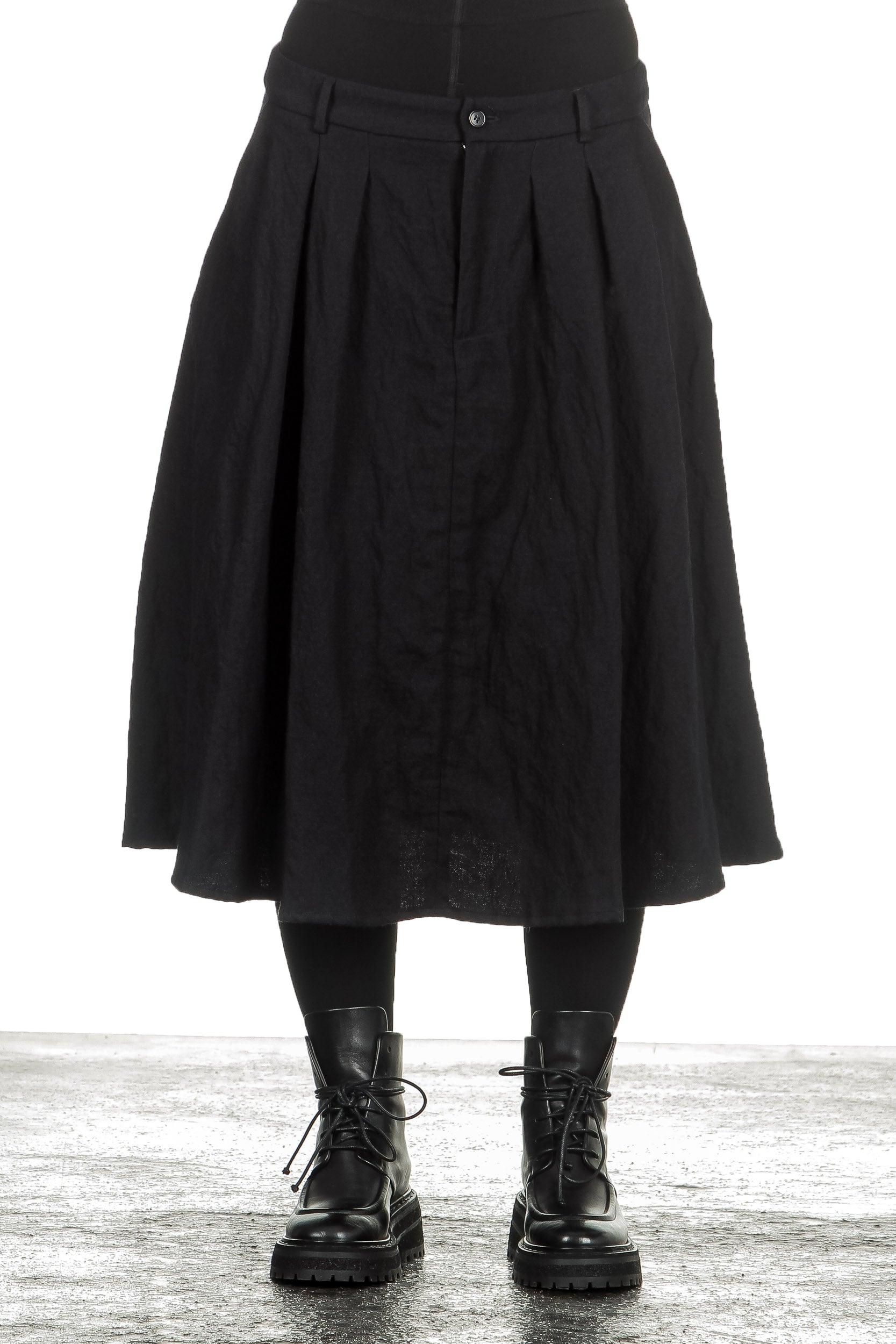 Apuntob Damen Avantgarde Midirock schwarz