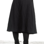 Apuntob Damen Avantgarde Midirock schwarz