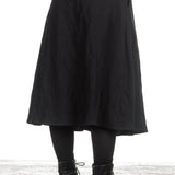 Apuntob Damen Avantgarde Midirock schwarz