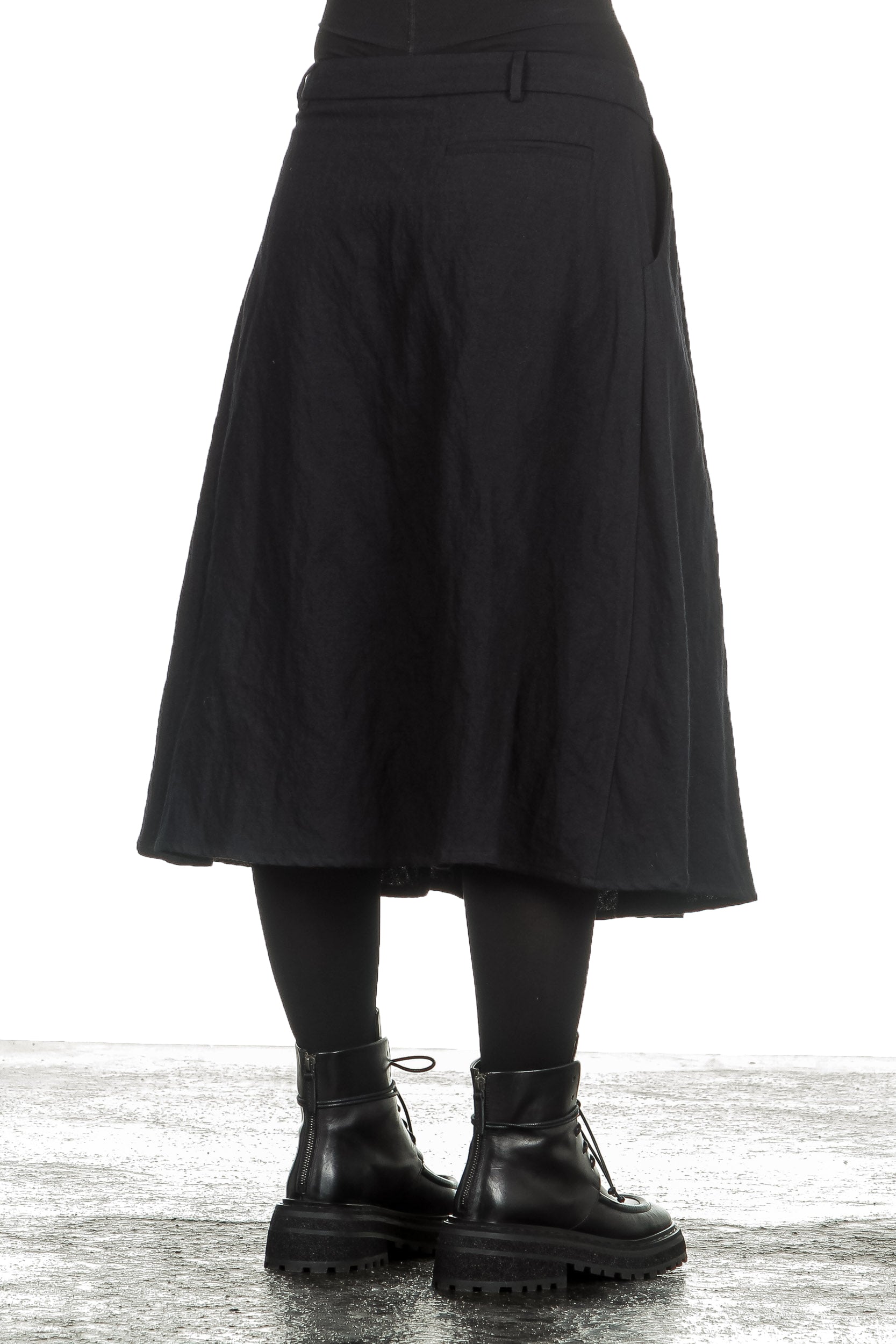 Apuntob Damen Avantgarde Midirock schwarz