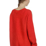 Suzusan Damen Kaschmir Pullover AMEBA orange grau