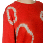 Suzusan Damen Kaschmir Pullover AMEBA orange grau