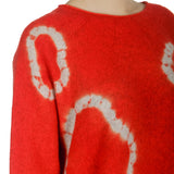 Suzusan Damen Kaschmir Pullover AMEBA orange grau