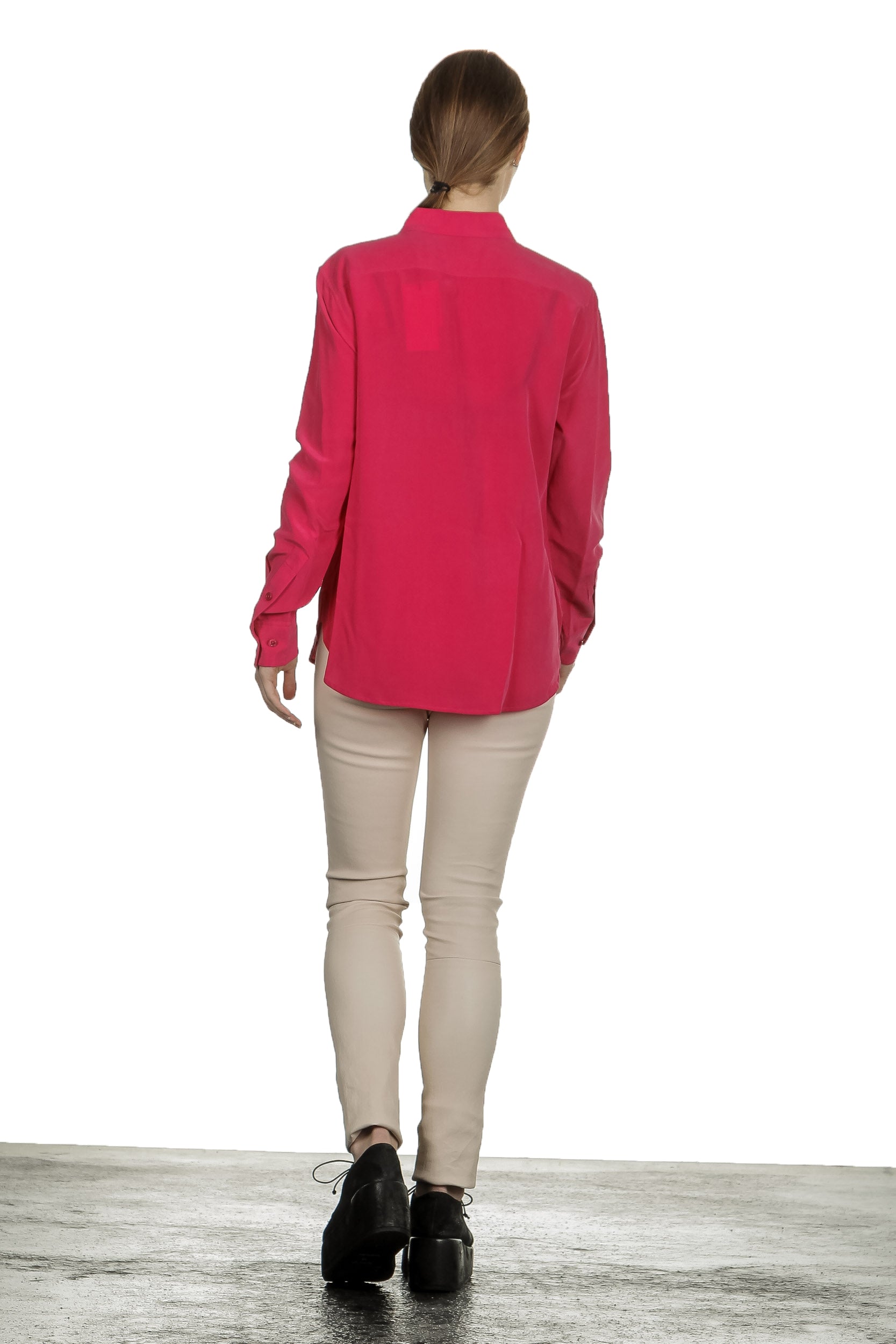 Equipment Seidenbluse magenta