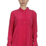Equipment Seidenbluse magenta