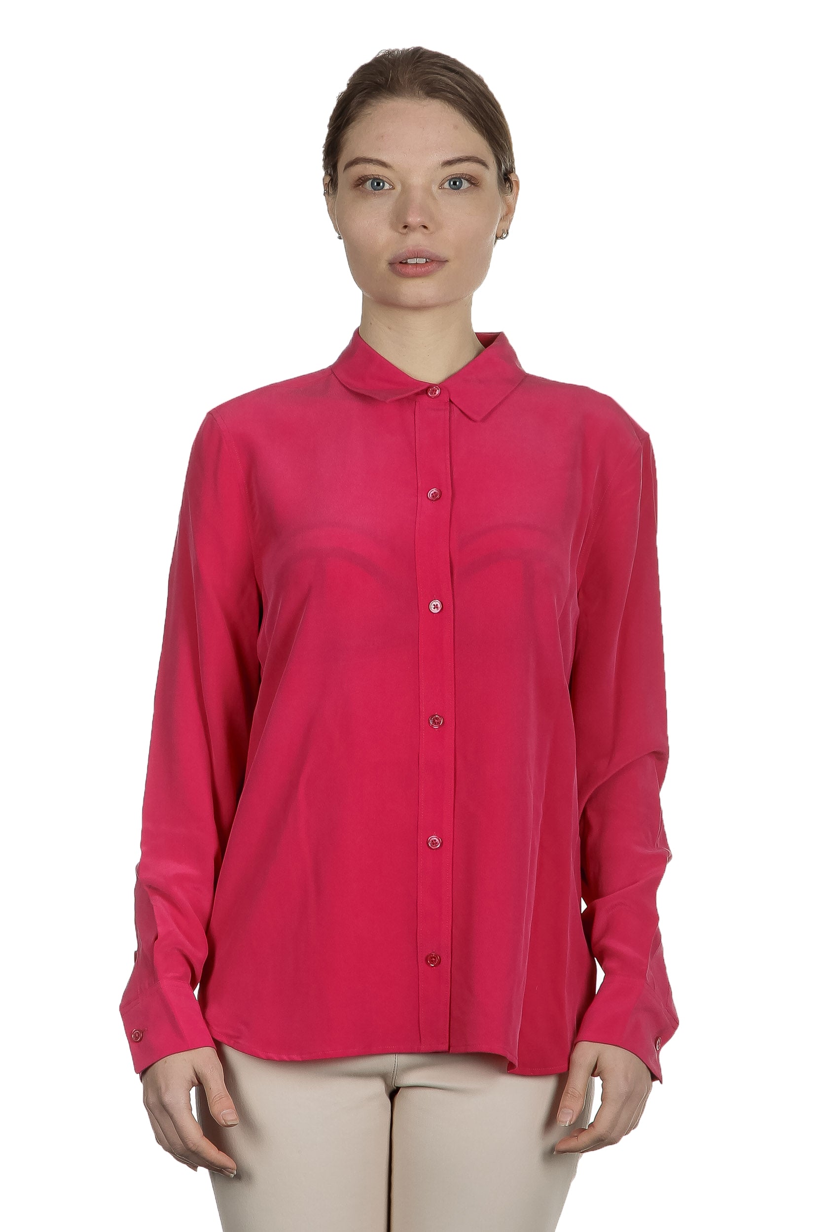 Equipment Seidenbluse magenta