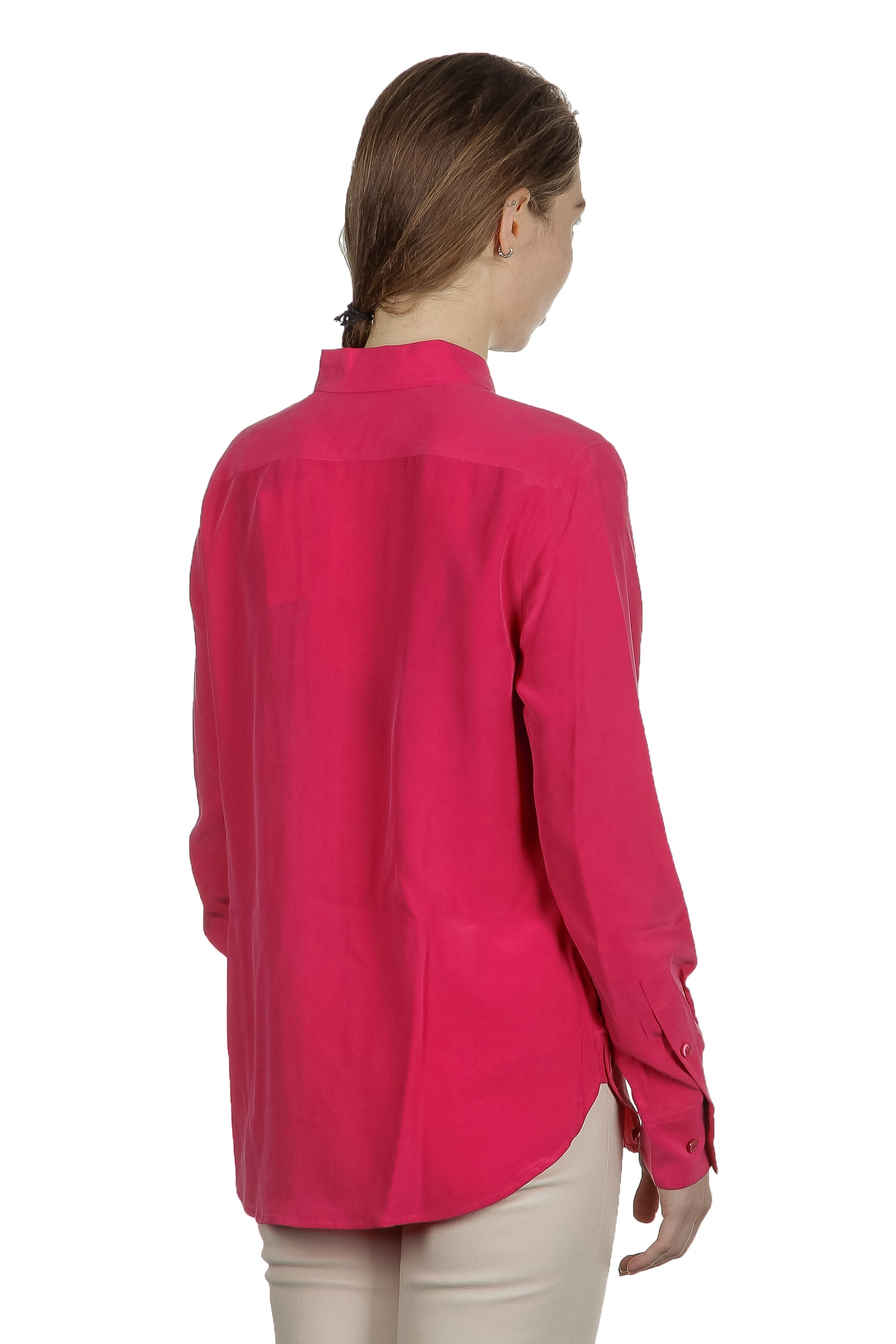 Equipment Seidenbluse magenta