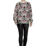 Paco Rabanne Damen Pullover mit Print multicolor