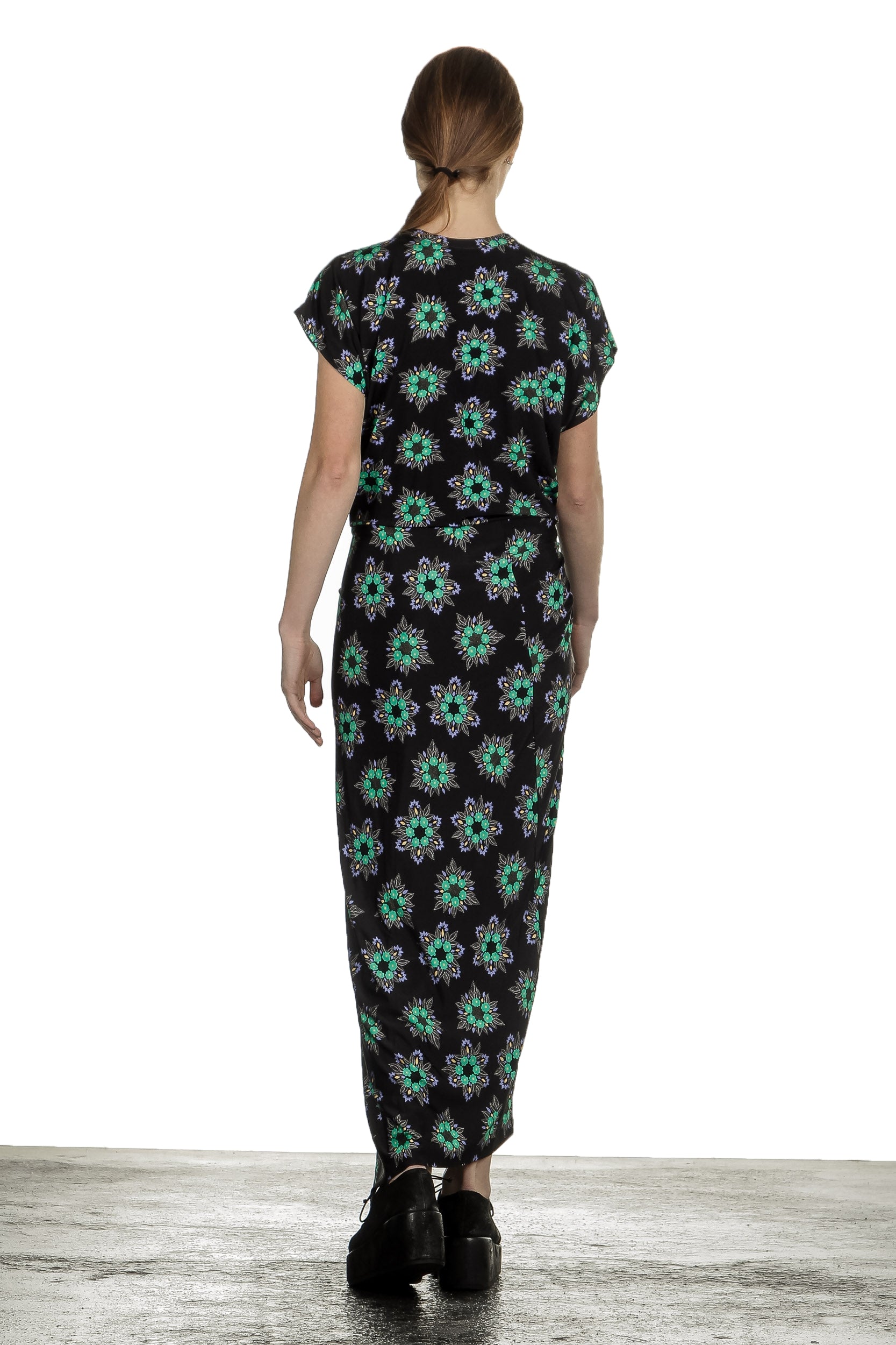 Paco Rabanne Damen Maxikleid mit Blumen-Print multicolor