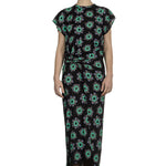 Paco Rabanne Damen Maxikleid mit Blumen-Print multicolor