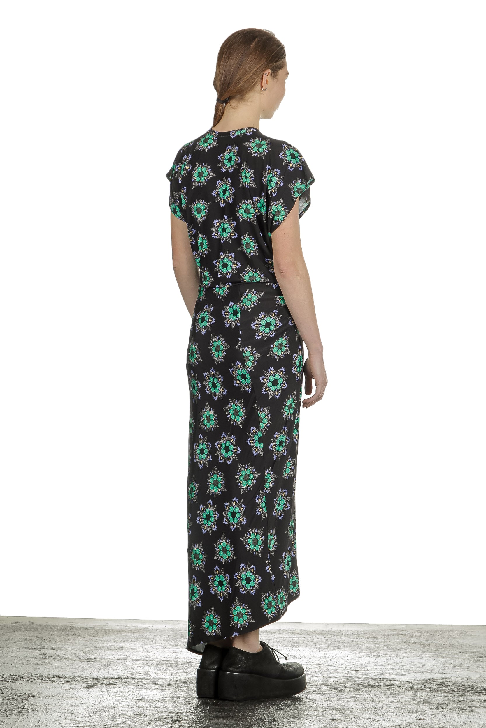 Paco Rabanne Damen Maxikleid mit Blumen-Print multicolor
