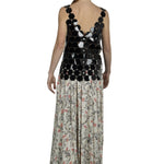 Paco Rabanne Damen Maxirock mit Blumenmuster multicolor