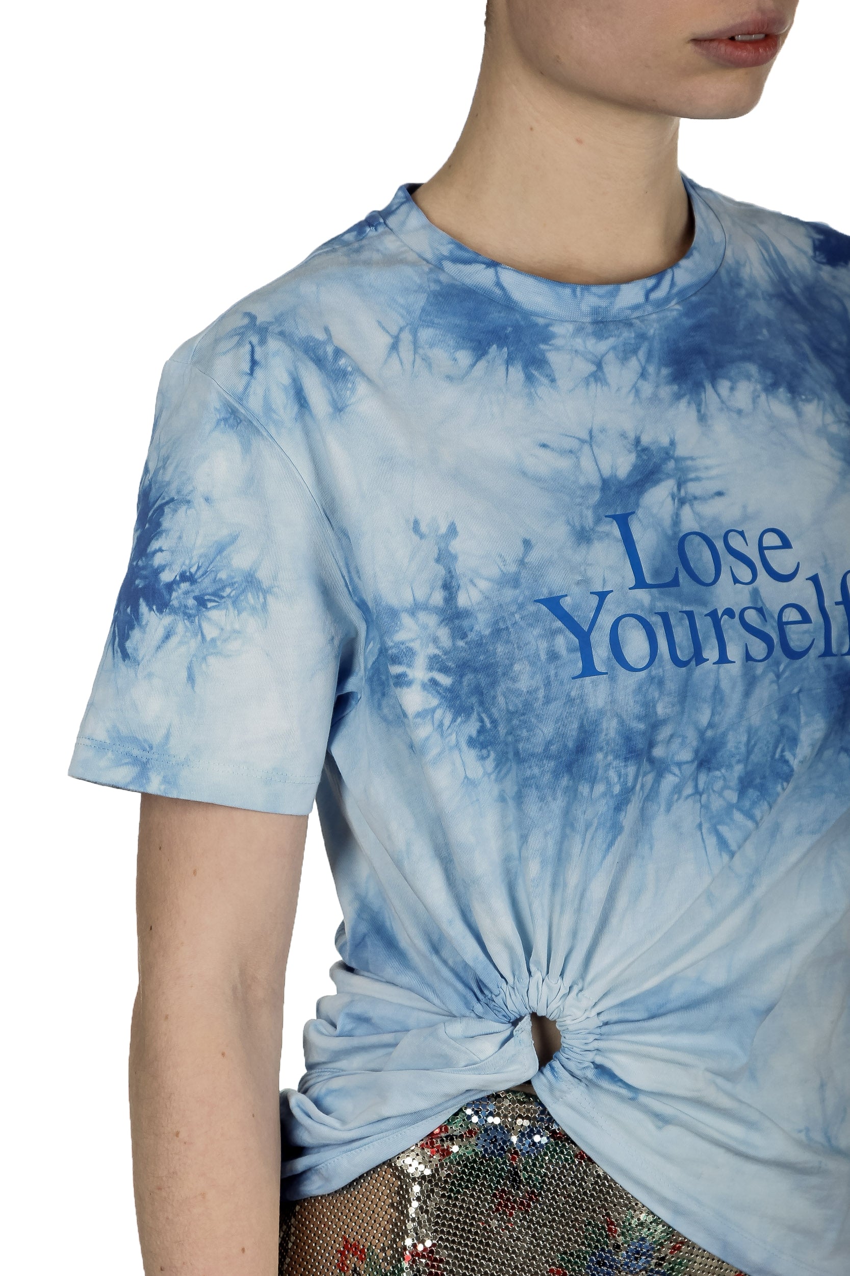 Paco Rabanne Damen LOSE YOURSELF T-Shirt blau