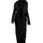 Marc Le Bihan Damen Avantgarde Jacke im Layering-Look schwarz