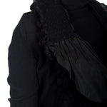 Marc Le Bihan Damen Avantgarde Jacke im Layering-Look schwarz