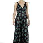 Paco Rabanne Damen Maxikleid mit Blumen-Print multicolor