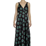 Paco Rabanne Damen Maxikleid mit Blumen-Print multicolor