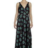 Paco Rabanne Damen Maxikleid mit Blumen-Print multicolor