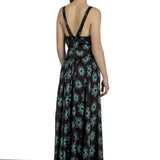 Paco Rabanne Damen Maxikleid mit Blumen-Print multicolor