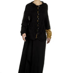 Y's Yohji Yamamoto Damen Avantgarde Cardigan im Oversized-Look schwarz gold