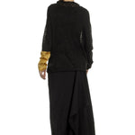 Y's Yohji Yamamoto Damen Avantgarde Cardigan im Oversized-Look schwarz gold