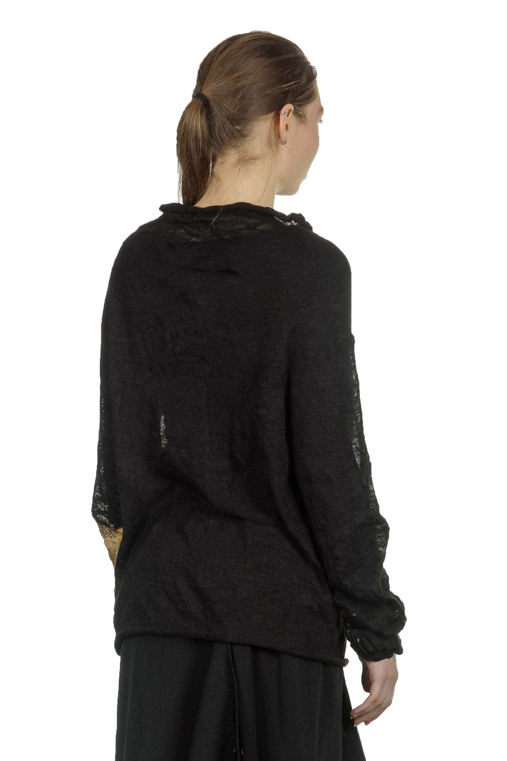 Y's Yohji Yamamoto Damen Avantgarde Cardigan im Oversized-Look schwarz gold