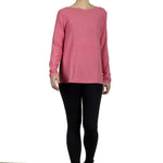 The Swiss Label Damen Langarm Shirt fuchsia